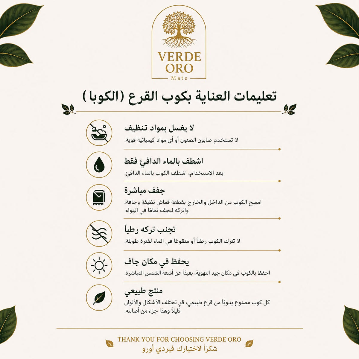 كوب قرع الذهب الأخضر