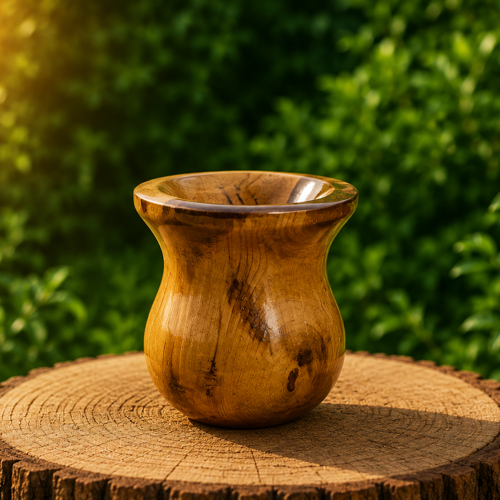 Natural Imbuia Wood Mate Cup – Handmade Craftsmanship